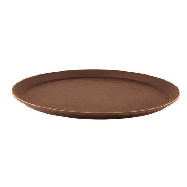 CHAROLA OVALADA M059 ANTIDER. 24" X 29" NEGRA MASC
