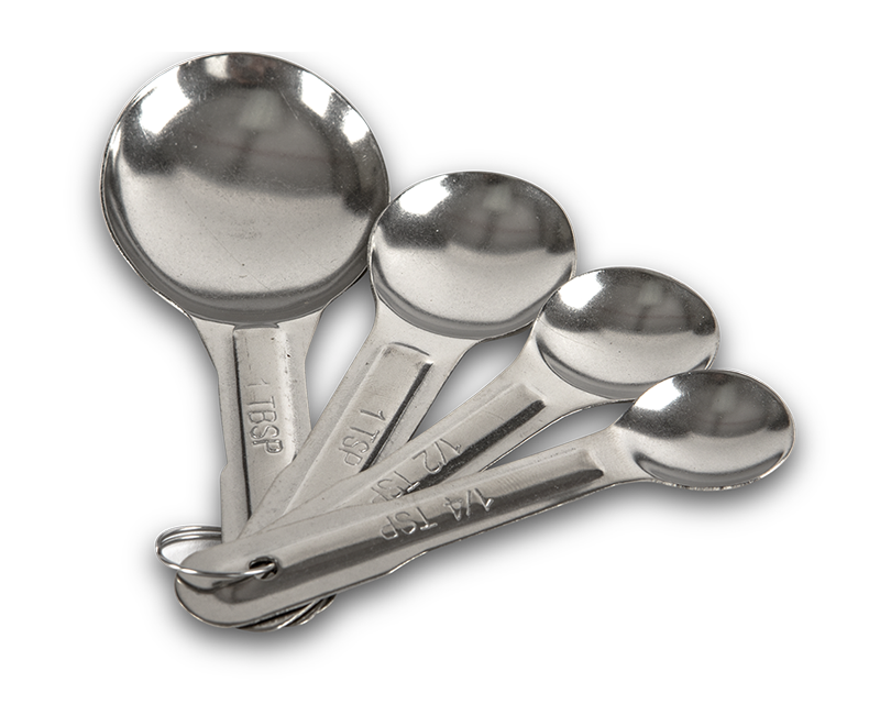 CUCHARAS MEDID. M115 4 PZAS LIGERAS AI DS2045 MASC